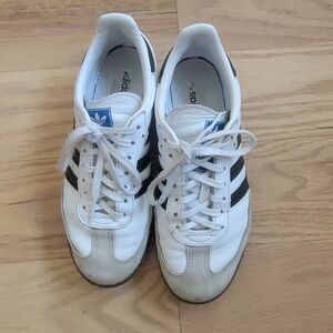 Adidas Samba White and Black Sneakers